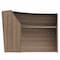 Linea Italia Curved Reception Desk with Counter, 72 inW x 32 inD x 46 inH, Gray/N. Walnut ZUI290 - alternate 6